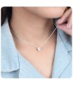 Heart Shaped Silver Kids Necklace SPE-3892